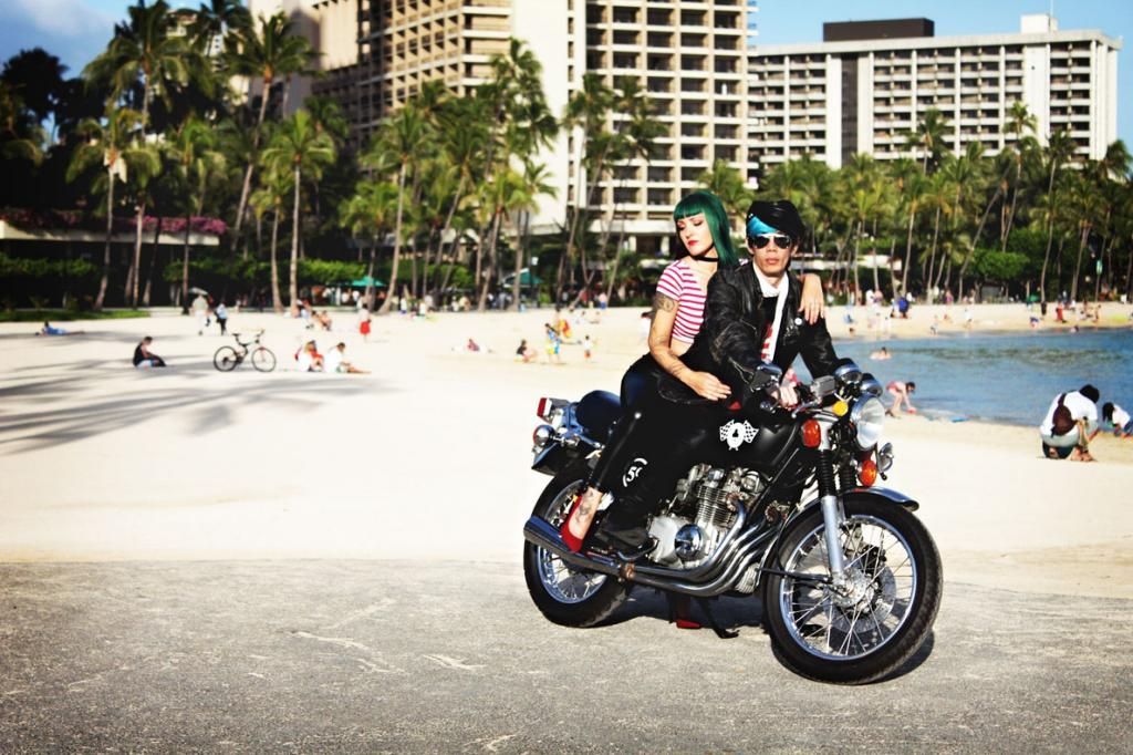 Modern Vespa Honolulu magazine photo shoot yesterday